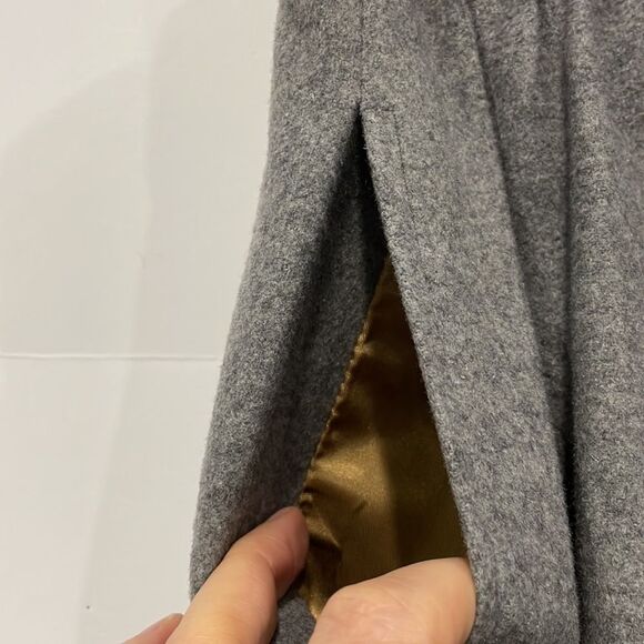 Vintage Pure Camel Hair High Waisted Midi Skirt Women's Sz 10 Gray - Picture 3 of 8